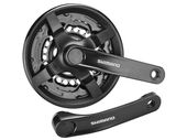 Система Shimano TY301, 170мм, Кв, 48/38/28, с защитой, черн, б/уп																									¶
