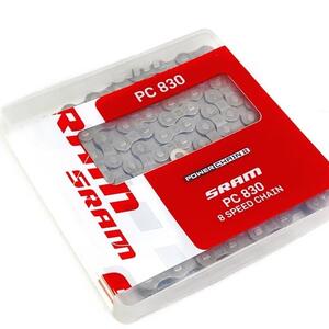 Цепь 8 скоростей SRAM PC830 с замком POWER LINK 8S 110 LINKS (2758.110.014)
