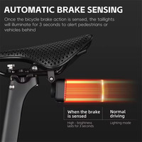 Умный задний габарит WEST BIKING 24GHz Radar Tail Lamp