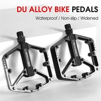 Педали West Biking MTB алюм.DU чёрно-белые