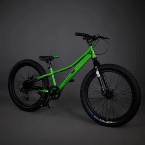 24" Велосипед TimeTry TT274, зелёный, рама 12, полуфэт