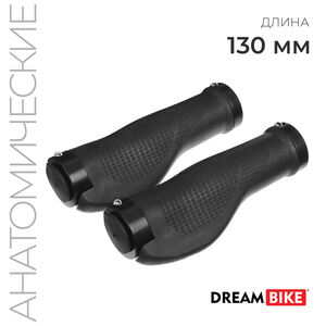 Грипсы Dream Bike 130 мм, lock on 2шт, цвет черный 