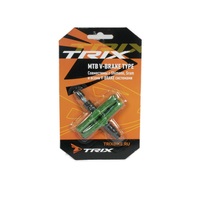 Колодки тормозные TRIX, для V-br, 70мм, резьбовые, с шайбами и гайками, комплект -2шт., цвет в асс.