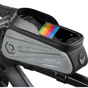 Велосипедная сумка West Biking на раму серая