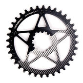 Звезда передняя COMIRON X-STAR 36T NAROW WIDE, DIRECT MOUNT, BCD104, AL6061-T6, Fullblack