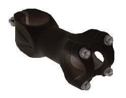 ВЫНОС РУЛЯ VINCA SPORT, НЕРЕГ.25.4*80*ММ, УГОЛ-7*, ЧЕРНЫЙ, VST 