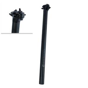 Подседельный штырь 500 mm-30.4mm, с зажимом, матовый чёрный.