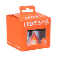 Фонарь задний COMIRON "TRIANGLE" суперлегкий; свет LED; аккум 250mAh; влагозащита IP64.