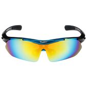 Очки велосипедные со сменными линзами в кейсе, цвет синий Очки велосипедные со сменными линзами в кейсе, цвет синий