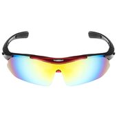 Очки велосипедные со сменными линзами в кейсе, цвет красный Очки велосипедные со сменными линзами в кейсе, цвет красный