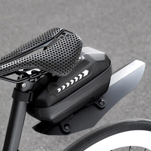 Велосумка под седло с защитным щитком,каркасная West Biking
