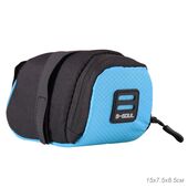 Сумка подседельная BICYCLE SOUL 15х7,5х8,5 см.черно-голубая