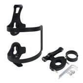 Держатель бутылки для воды ал., с креп. на руль или подседельный штырь, чёрный