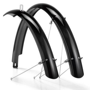 Крылья SUNNYWHEEL FE-115F/R полного профиля 26", ширина 65мм (1,95"-2,35") со стойками, заднее крыло