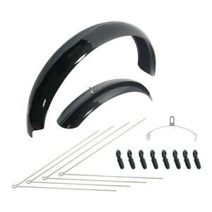Крылья SUNNYWHEEL FE-119F/R полного профиля 26", ширина 122мм (4,0"-4,8") со стойками, заднее крыло 