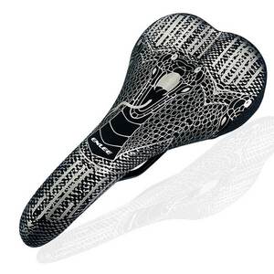 Седло велосипедное Enlee DS-20 Snake фитнесс/спорт, MTB, с принтом "змея", унисекс