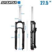 27,5" вилка SR Suntour Epixon remote lockout. ход 120 мм, воздушная