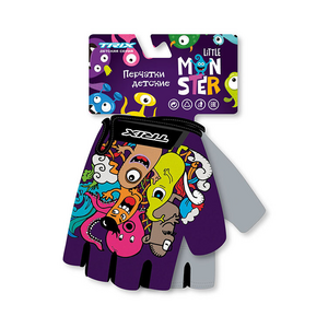 Перчатки TRIX nw  Little Monster детск., 5XS, коротк. пальцы, гелев. вставки, дышащая лайкра/искусст