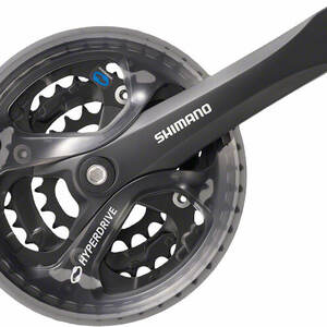Система шатунов Shimano FC-M361 48-38-28T 175mm 3*7-8 скоростейw/CG под квадрат