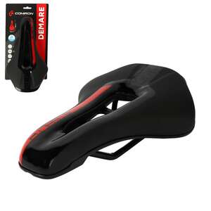 Седло COMIRON DEMARE M103-R 255x150 Чёрный+Красный
