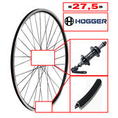 Колесо заднее 27,5" HOGGER 36H пист.,под трещ.,экс.пром.чер.