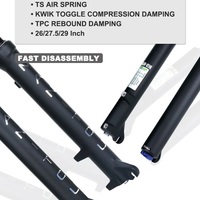 29" вилка Manitou Markhor M30 TS Air 29" QR 9*100мм, конус, воздушнвя