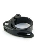 Хомут подседельный с эксцентриком, 28,6мм, чёрный