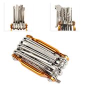 Мультитул велосипедный универсальный COMIRON TOOL 11в1, шестигранные крестовые плоские torx отвёртки