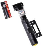 Велонасос COMIRON FLY PRO с манометром, литой  ABS корпус-моноблок, ал. клипса, 24,5*240мм, 7 бар. ш