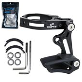 Успокоитель цепи на раму. Диаметр 34.9мм/27.2мм. Звезды 32-38Т. TOOPRE PL01. ал/пл. Черный Успокоитель цепи на раму. Диаметр 34.9мм/27.2мм. Звезды 32-38Т. TOOPRE PL01. ал/пл. Черный