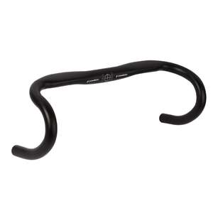 Руль шоссейный алюминиевый COMIRON AERO. Чёрный. диам.:31.8MM. W:440MM, drop125mm, reach 80mm.