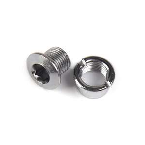 Бонка алюминиевая ZEON GTN43 M8*0.75*9.5/M8*0.75*6.5 болт + гайка для крепления передних звёзд к сис