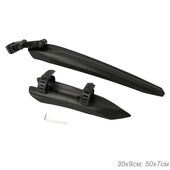 Крылья для велосипеда для колёс на 26-29". COMIRON Touring Shield. комплект 2 шт. Цвет: Черный.