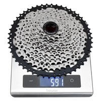 MTB, Кассета SUNSHINE, 12 скоростей, 11-50Т, материал: сталь, 2 ALU паука, вес 590гр,