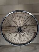 Колесо  переднее 24" 48H,обод двойной,пист.,на гайке,vb,пром