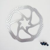 Ротор  дискового тормоза TOOPRE HS1-180silver, диаметр диска 180мм, 44мм. Толщина 1.8мм. 6 отверстий