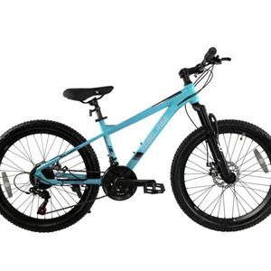 24" Велосипед REBEL RISE 405, рама алюминий 15, 21ск, MD, голубой