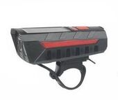 Фонарь передний CD-052 (солн.панель, звонок, USB) Фонарь передний CD-052 (солн.панель, звонок, USB)
