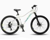 27.5" Велосипед TT 266, рама алюминий, 8ск., белый																																																		